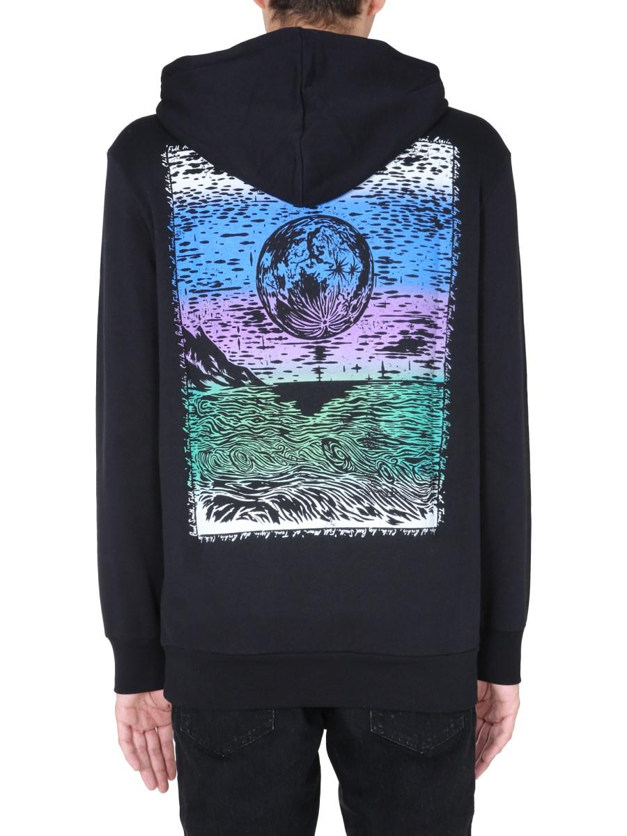 PAUL SMITH FELPA IN COTONE CON CAPPUCCIO