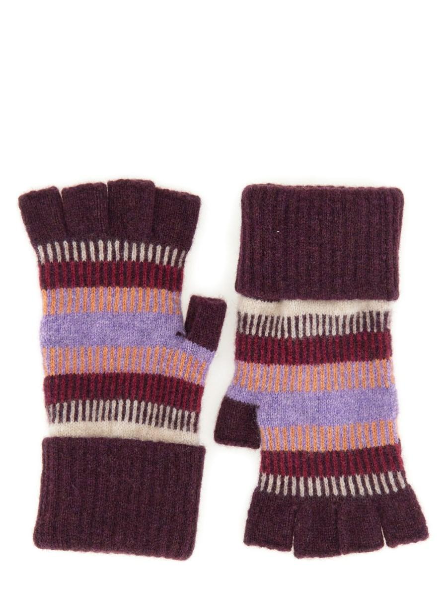 PAUL SMITH GUANTI IN LANA CON LOGO