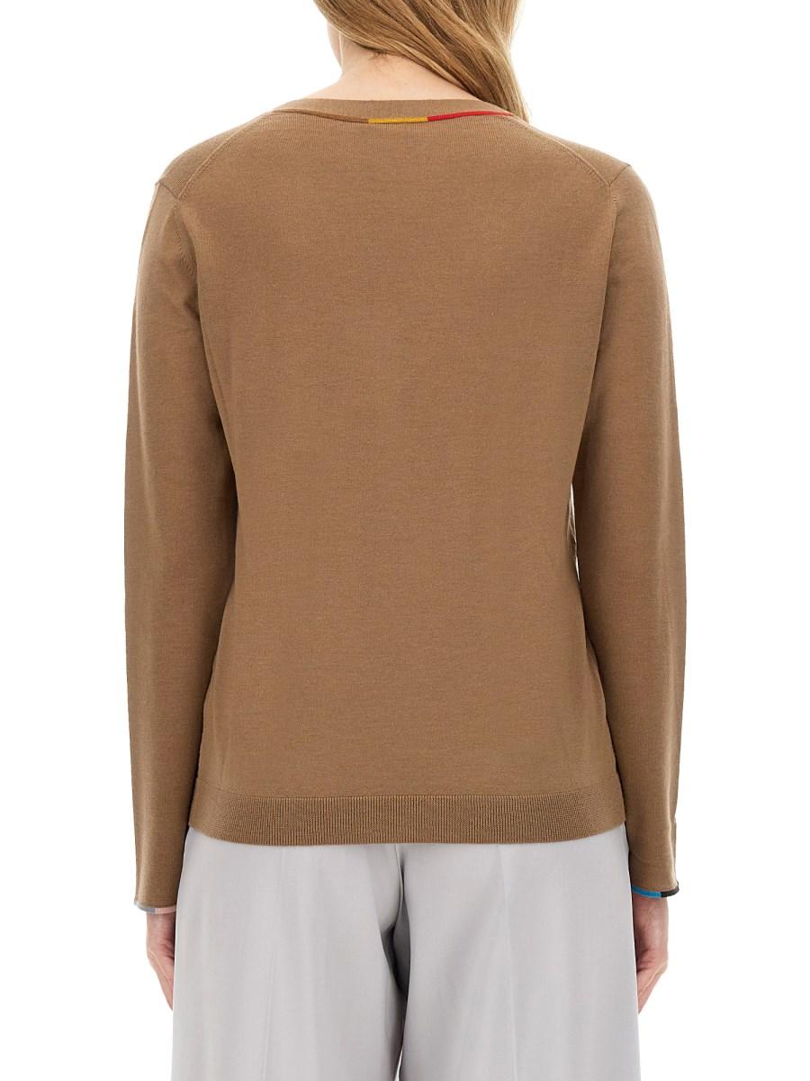 PAUL SMITH MAGLIA IN LANA CON SCOLLO A V