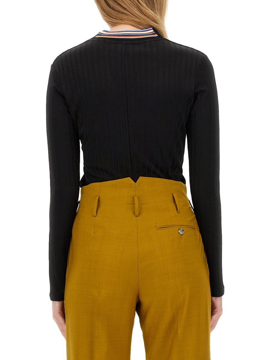 PAUL SMITH MAGLIA IN VISCOSA CON SCOLLO A V