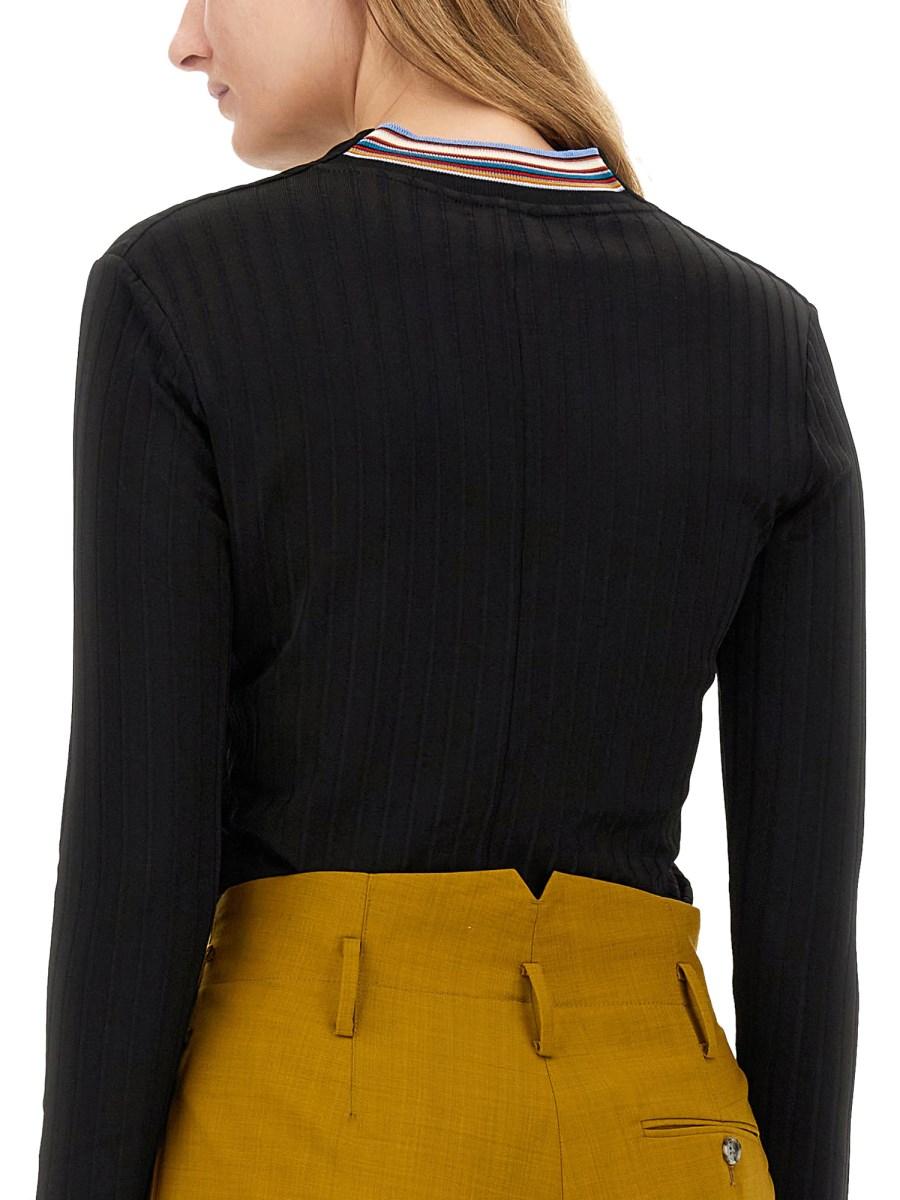 PAUL SMITH MAGLIA IN VISCOSA CON SCOLLO A V
