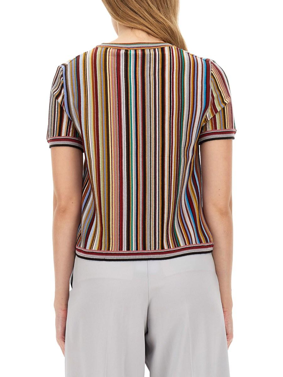 PAUL SMITH MAGLIA SIGNATURE STRIPE IN LANA