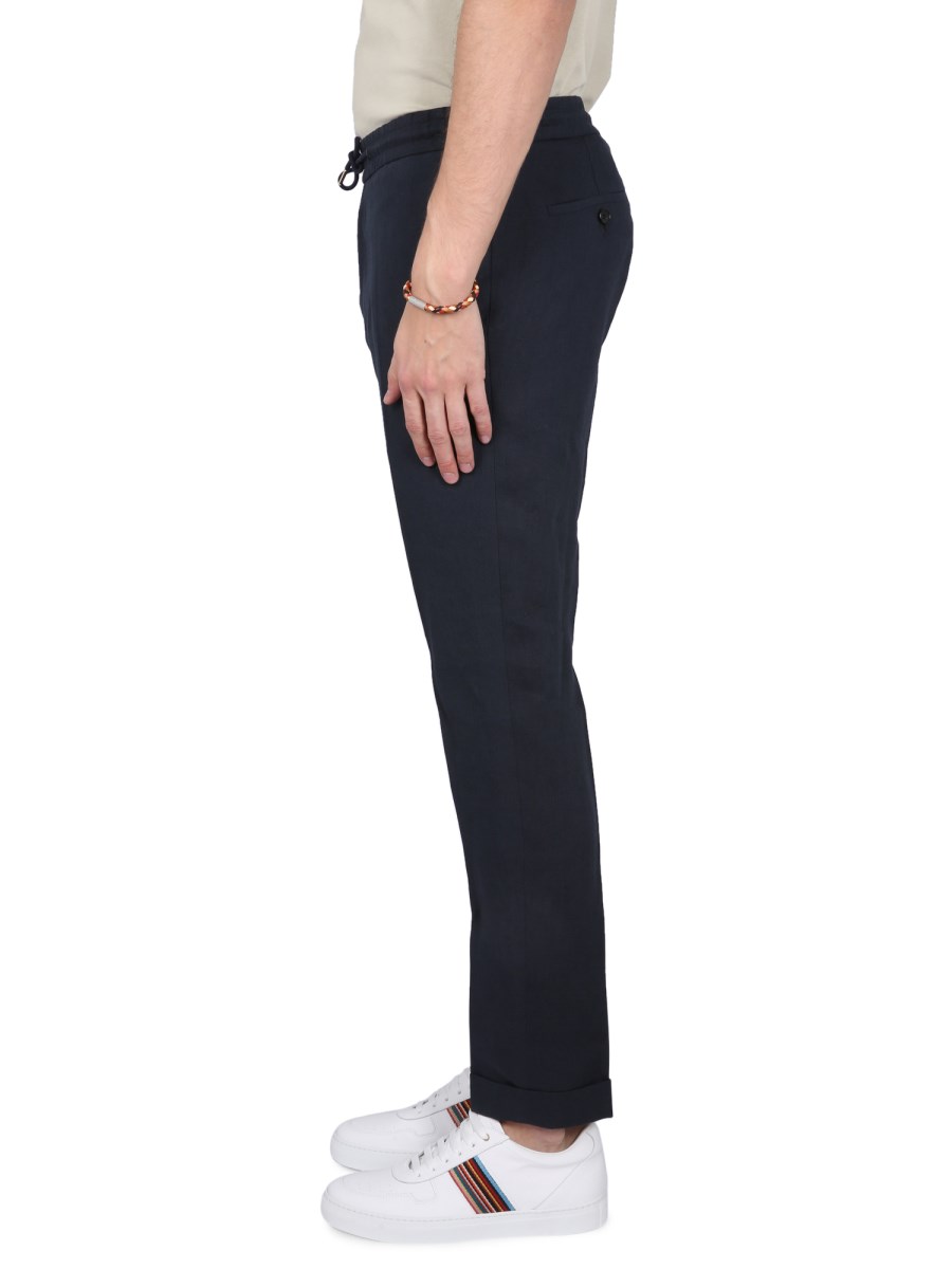 PAUL SMITH PANTALONE REGULAR FIT IN LINO