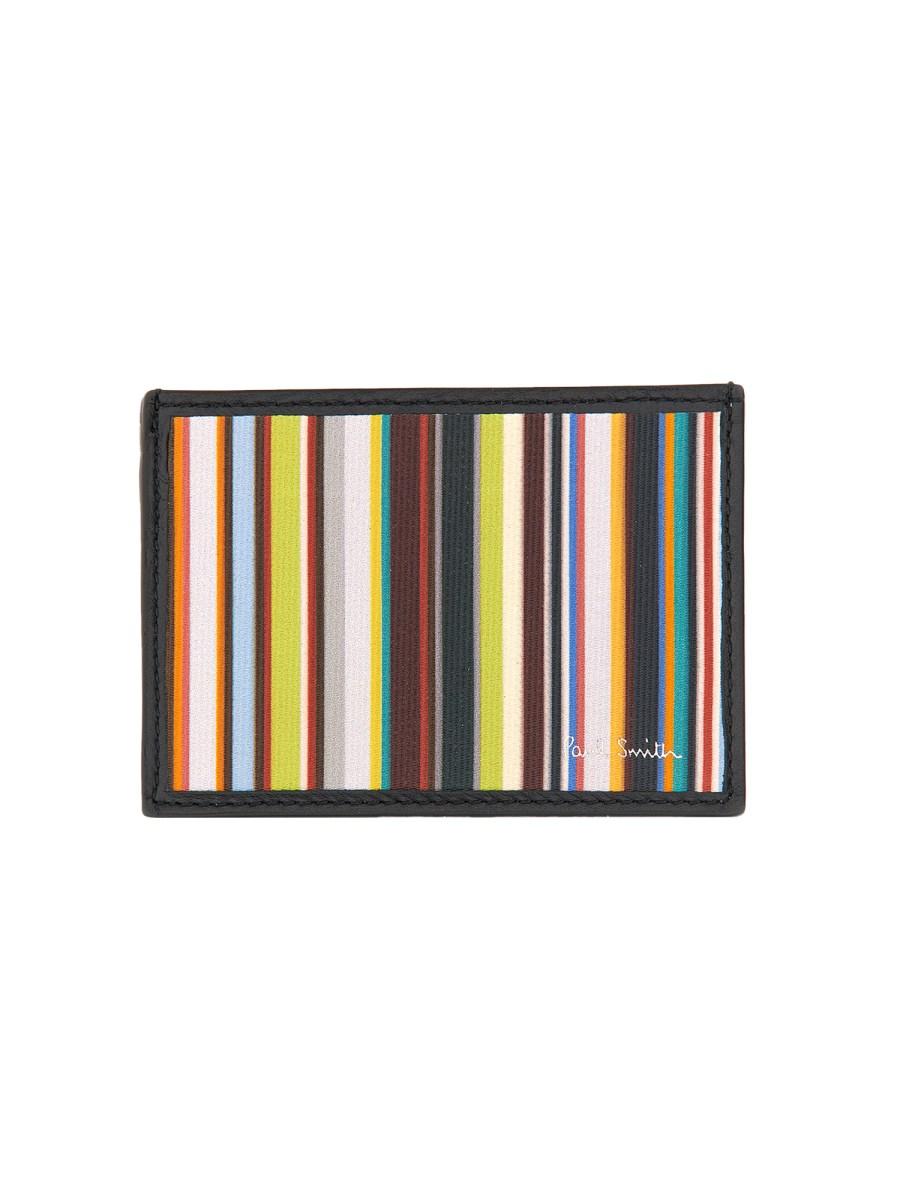 PAUL SMITH PORTA CARTE DI CREDITO SIGNATURE STRIPE