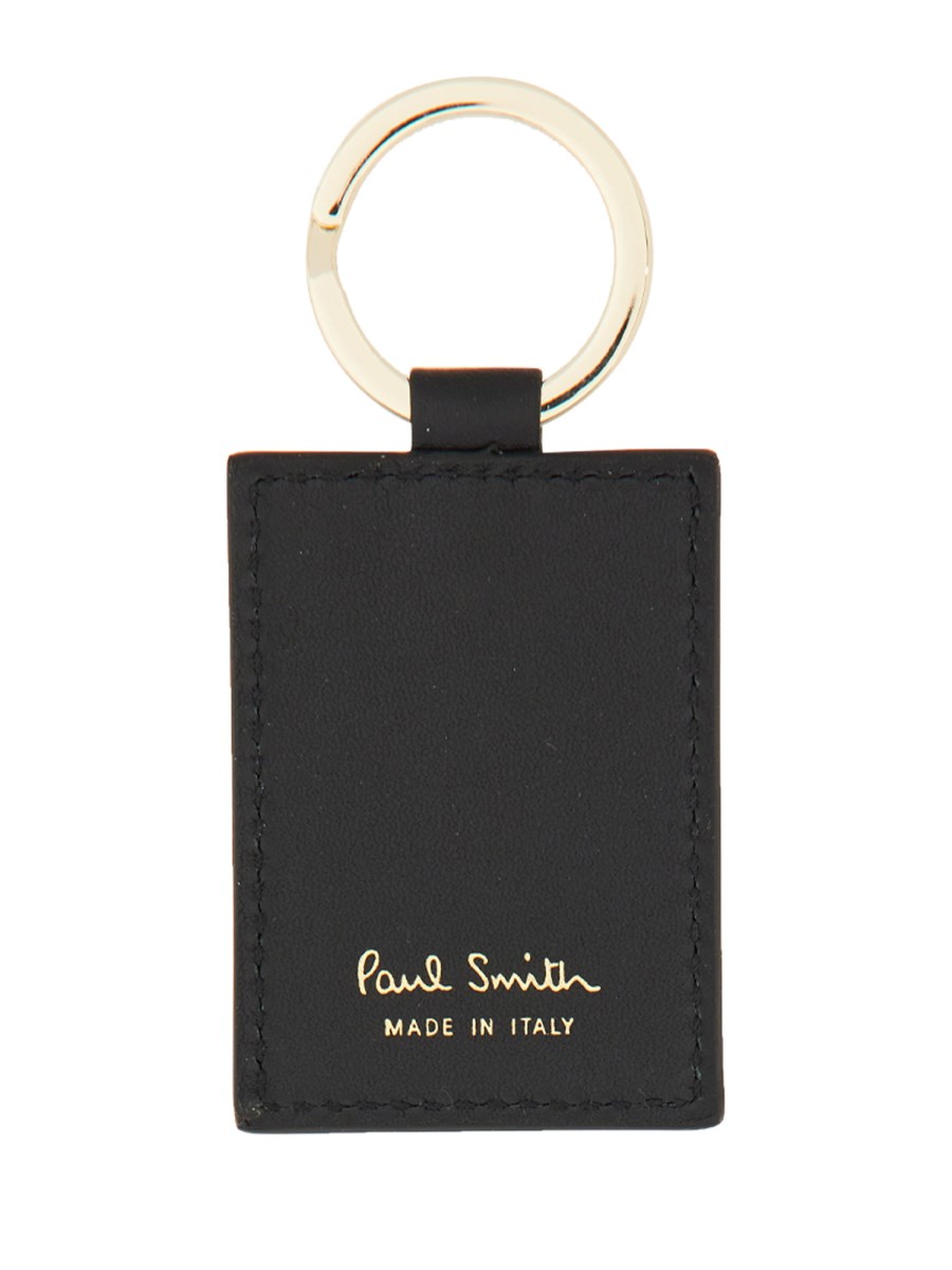 PAUL SMITH PORTA CHIAVI "SIGNATURE STRIPE" IN PELLE