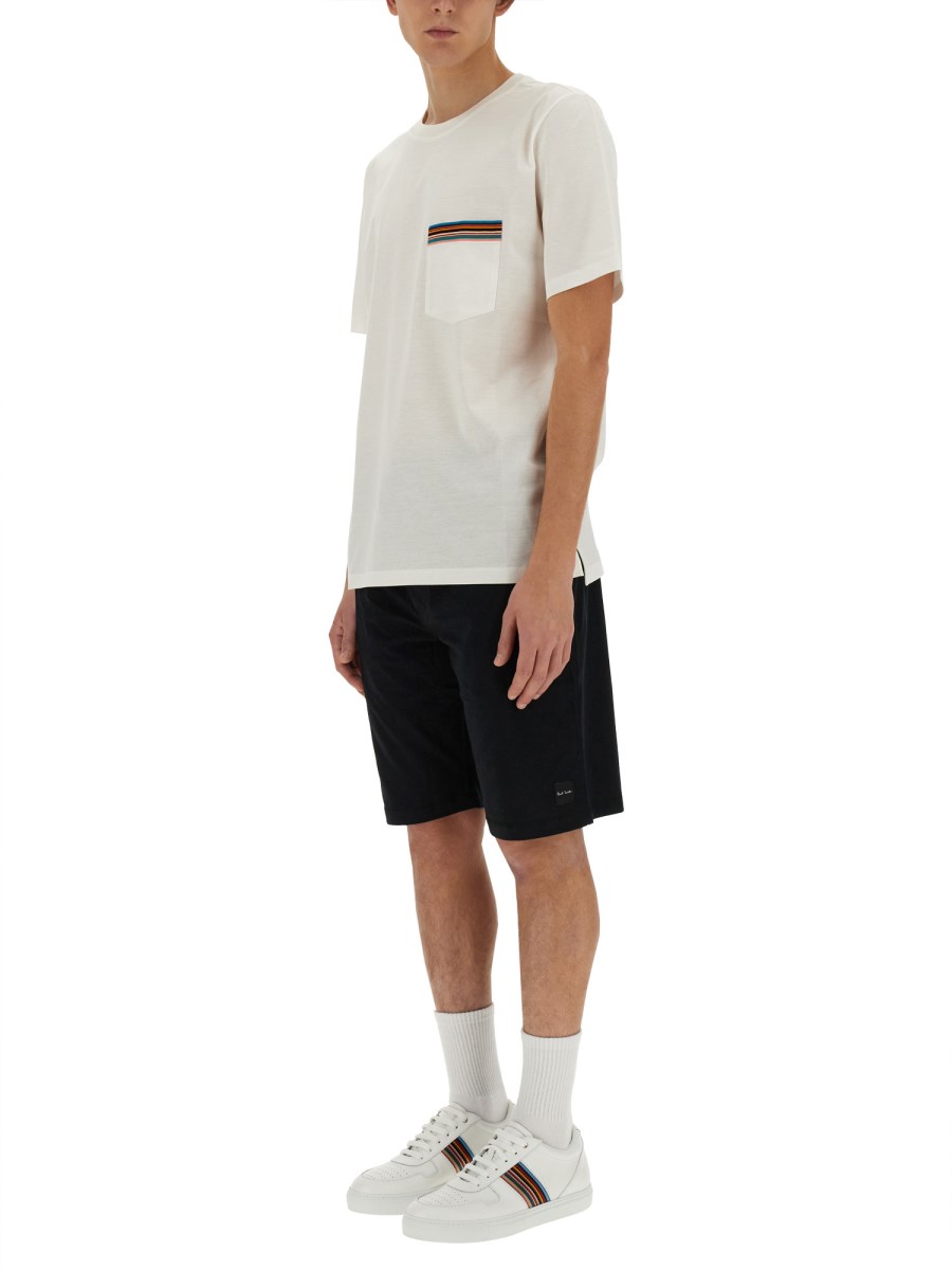 PAUL SMITH T-SHIRT IN JERSEY DI COTONE CON LOGO