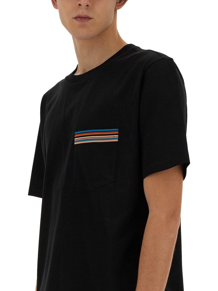 PAUL SMITH T-SHIRT IN JERSEY DI COTONE CON LOGO