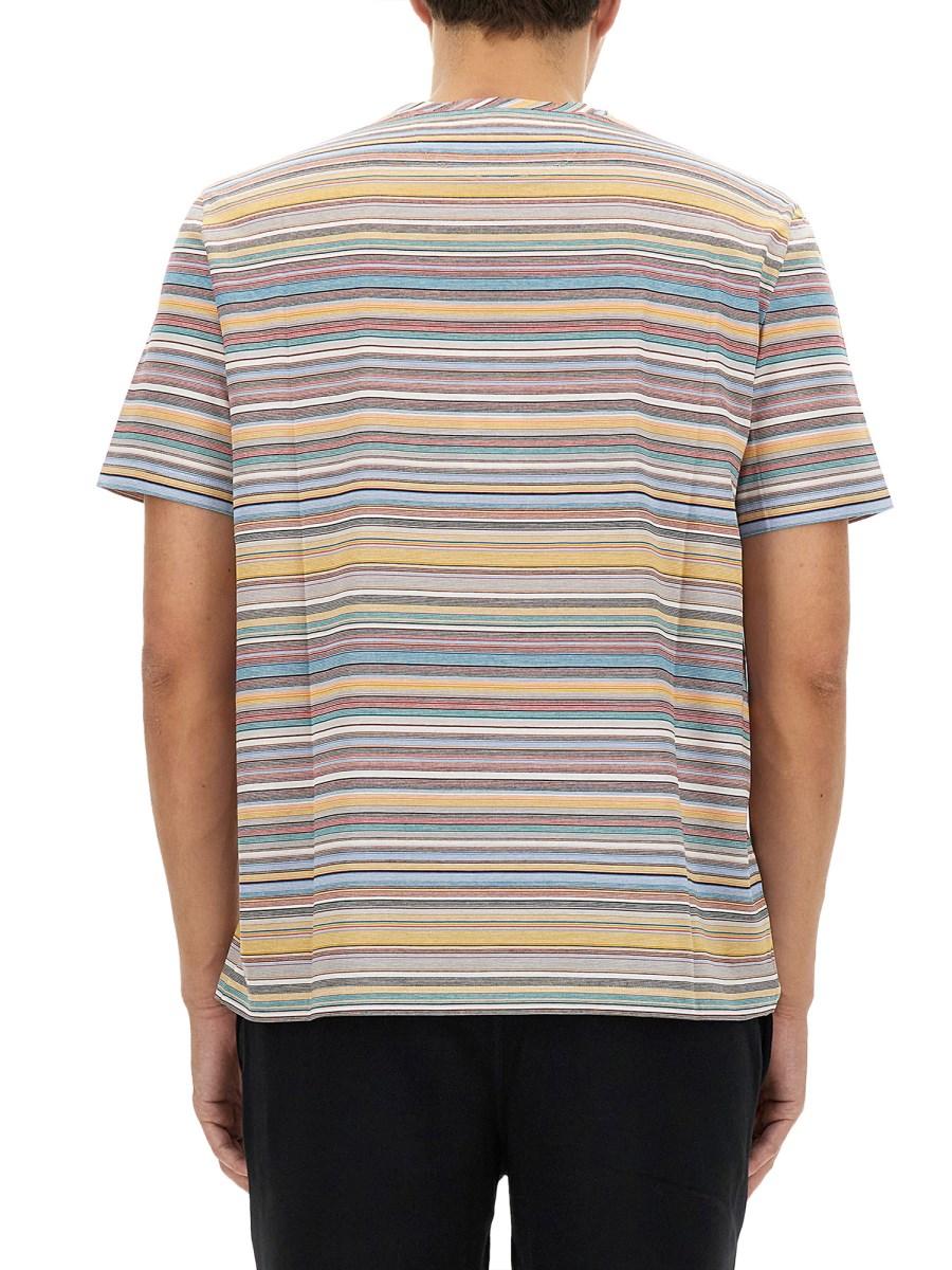 PAUL SMITH T-SHIRT SIGNATURE STRIPE IN COTONE