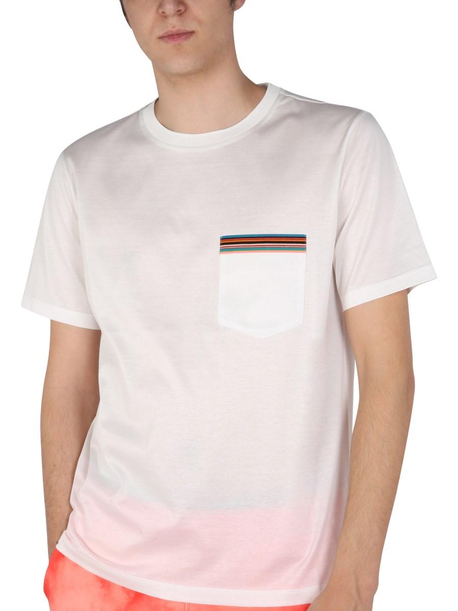 PAUL SMITH T-SHIRT "SIGNATURE STRIPE" IN COTONE
