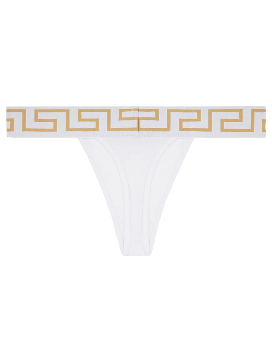 VERSACE PERIZOMA IN COTONE STRETCH CON GRECA E MEDUSA