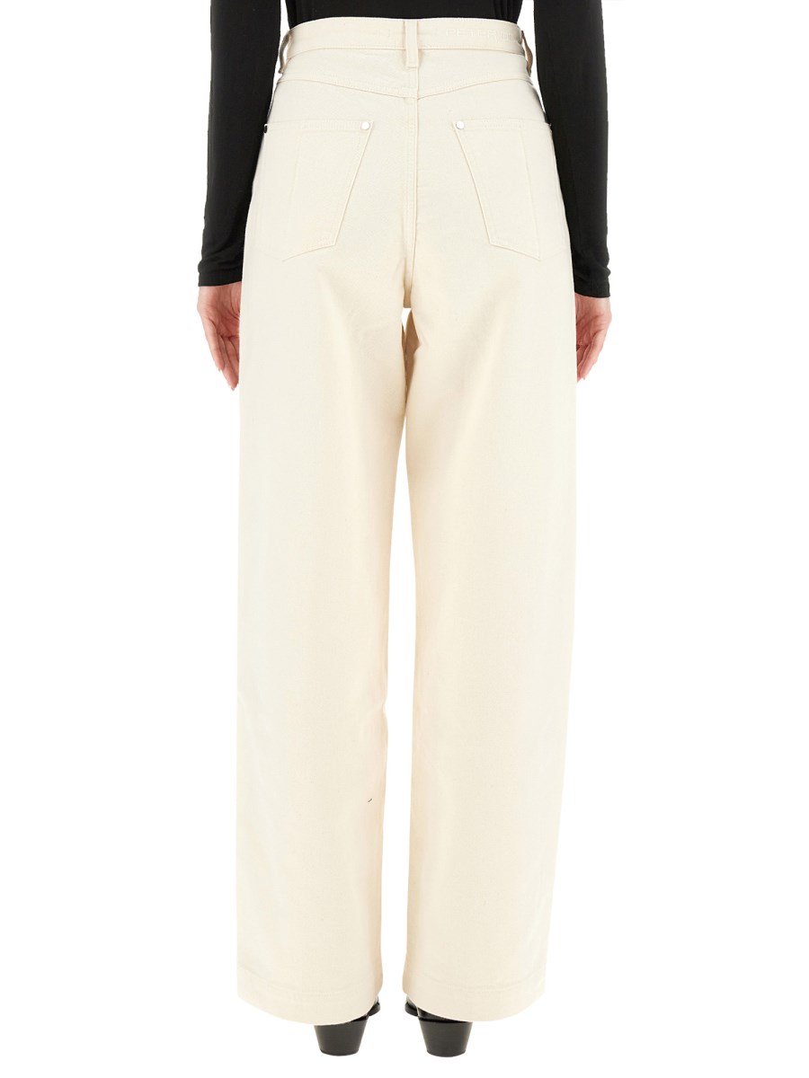 PETER DO JEANS LARGHI IN DENIM DI COTONE