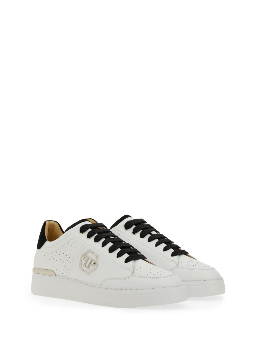 PHILIPP PLEIN SNEAKER IN PELLE CON LOGO