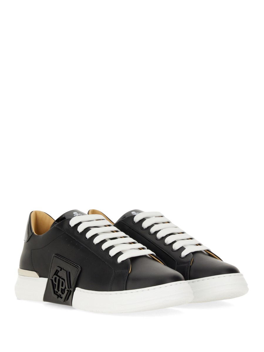 PHILIPP PLEIN SNEAKER IN PELLE CON LOGO