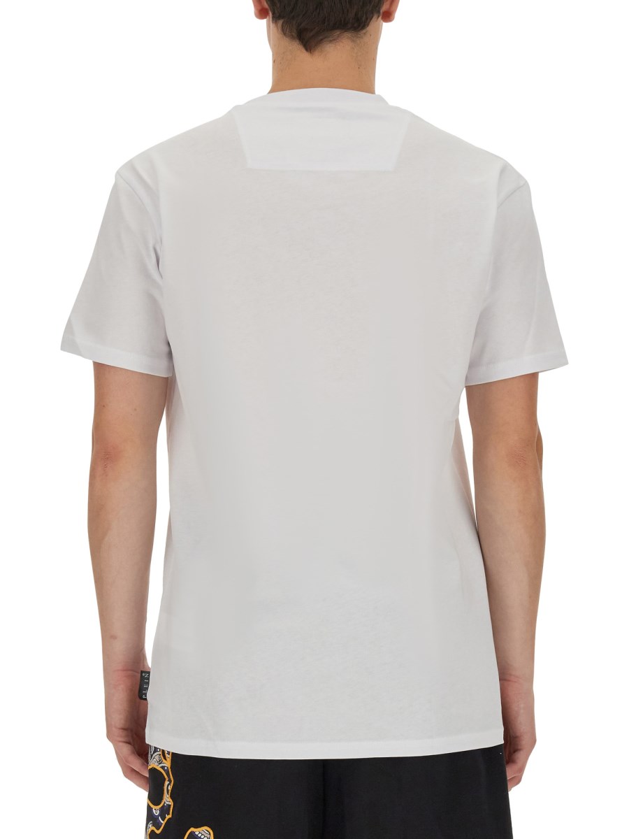 PHILIPP PLEIN T-SHIRT IN JERSEY DI COTONE CON LOGO