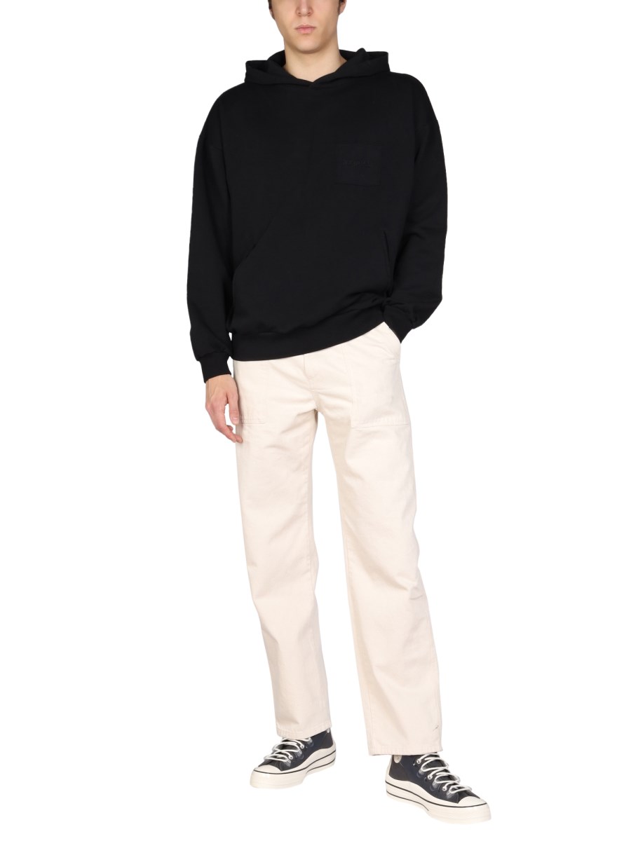 PHILIPPE MODEL FELPA IN COTONE CON RICAMO LOGO