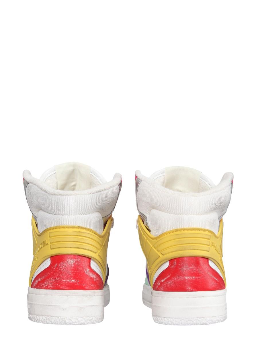 PHILIPPE MODEL SNEAKER HIGH LA GRANDE IN PELLE