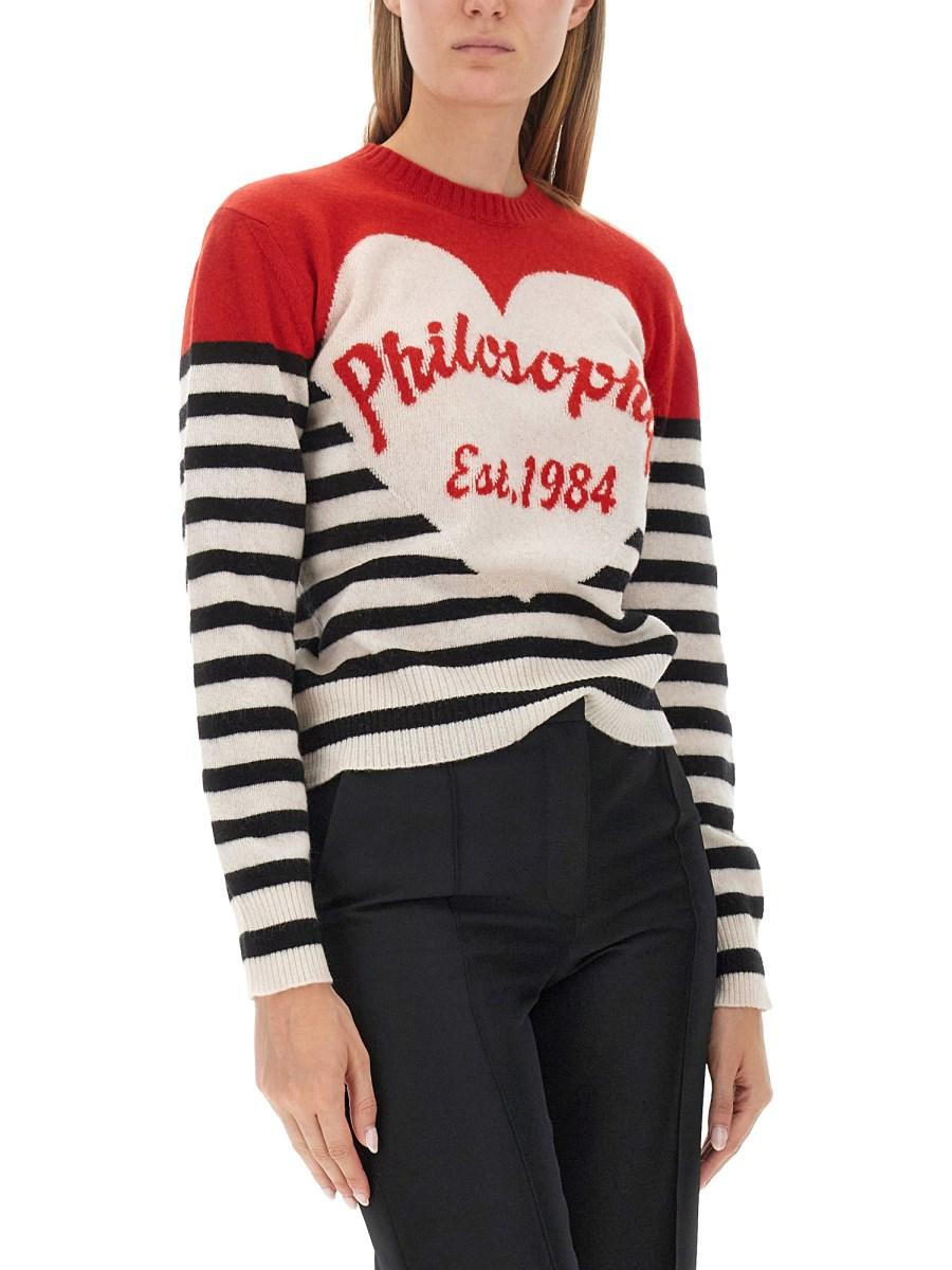 PHILOSOPHY DI LORENZO SERAFINI MAGLIA CON LOGO