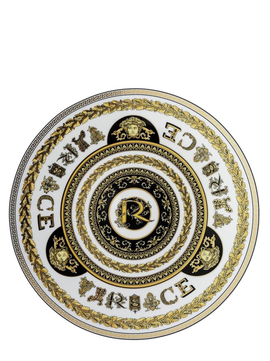ROSENTHAL MEETS VERSACE PIATTO SEGNAPOSTO 33 CM VIRTUS ALPHABET R