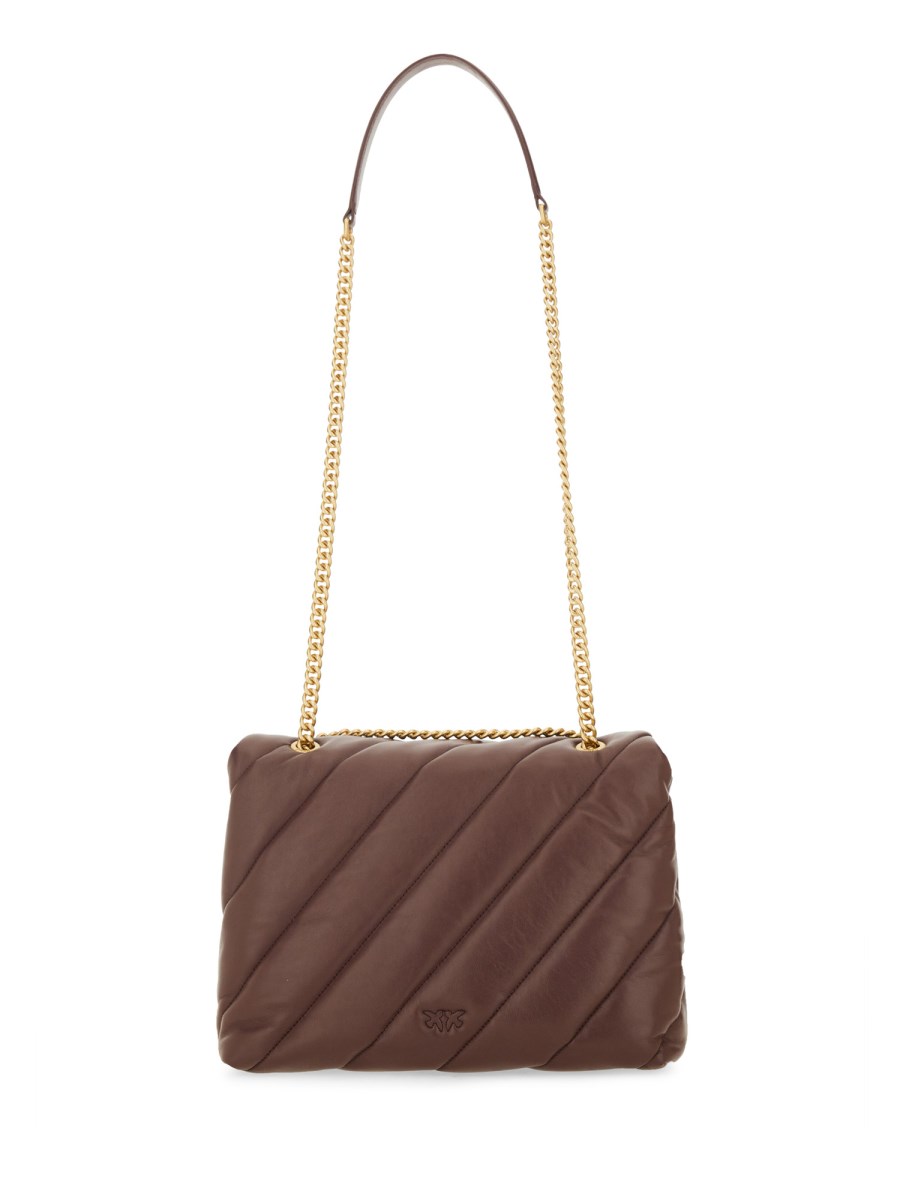 PINKO BORSA BIG LOVE IN PELLE PUFF MAXI QUILT