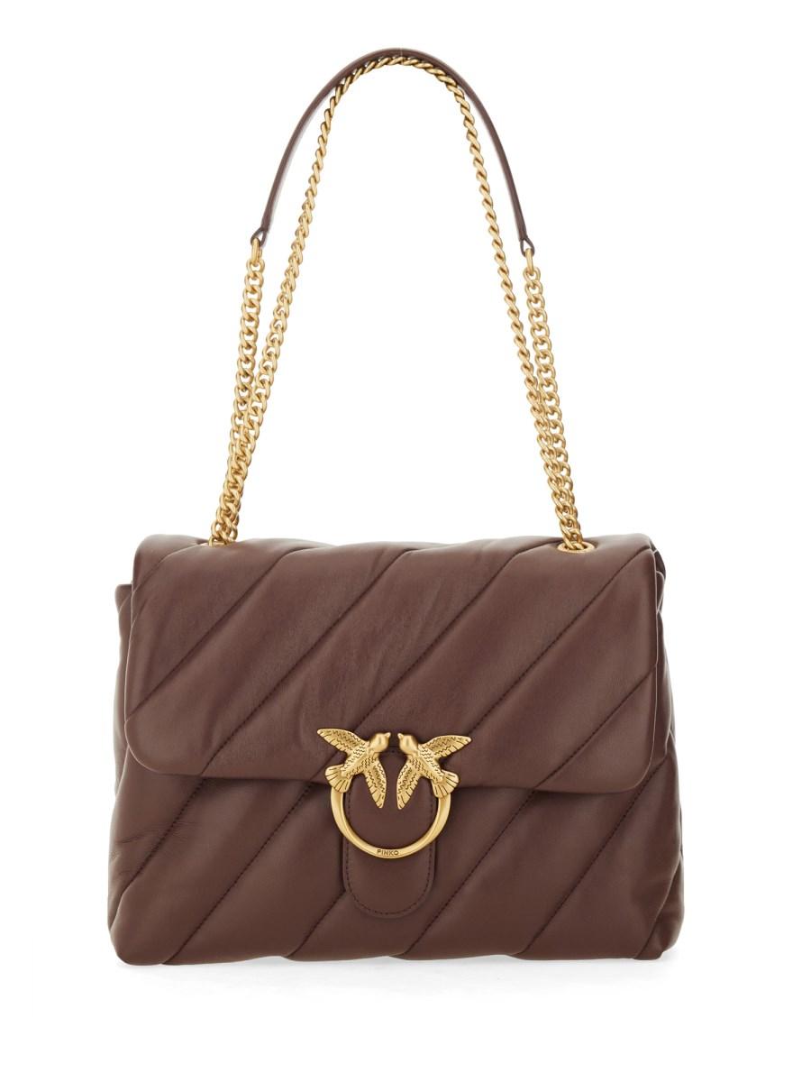 PINKO BORSA BIG LOVE IN PELLE PUFF MAXI QUILT