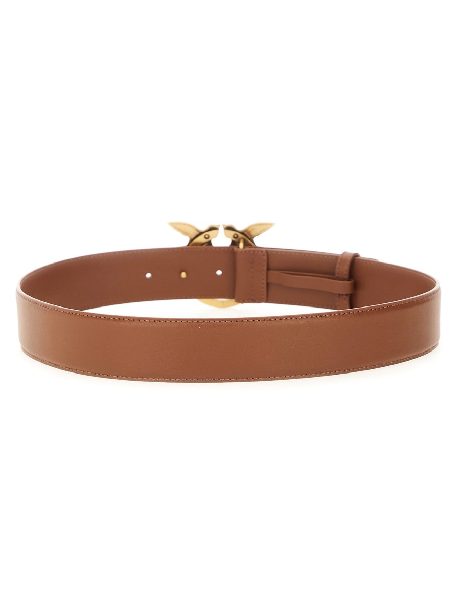 PINKO CINTURA LOVE BERRY IN PELLE