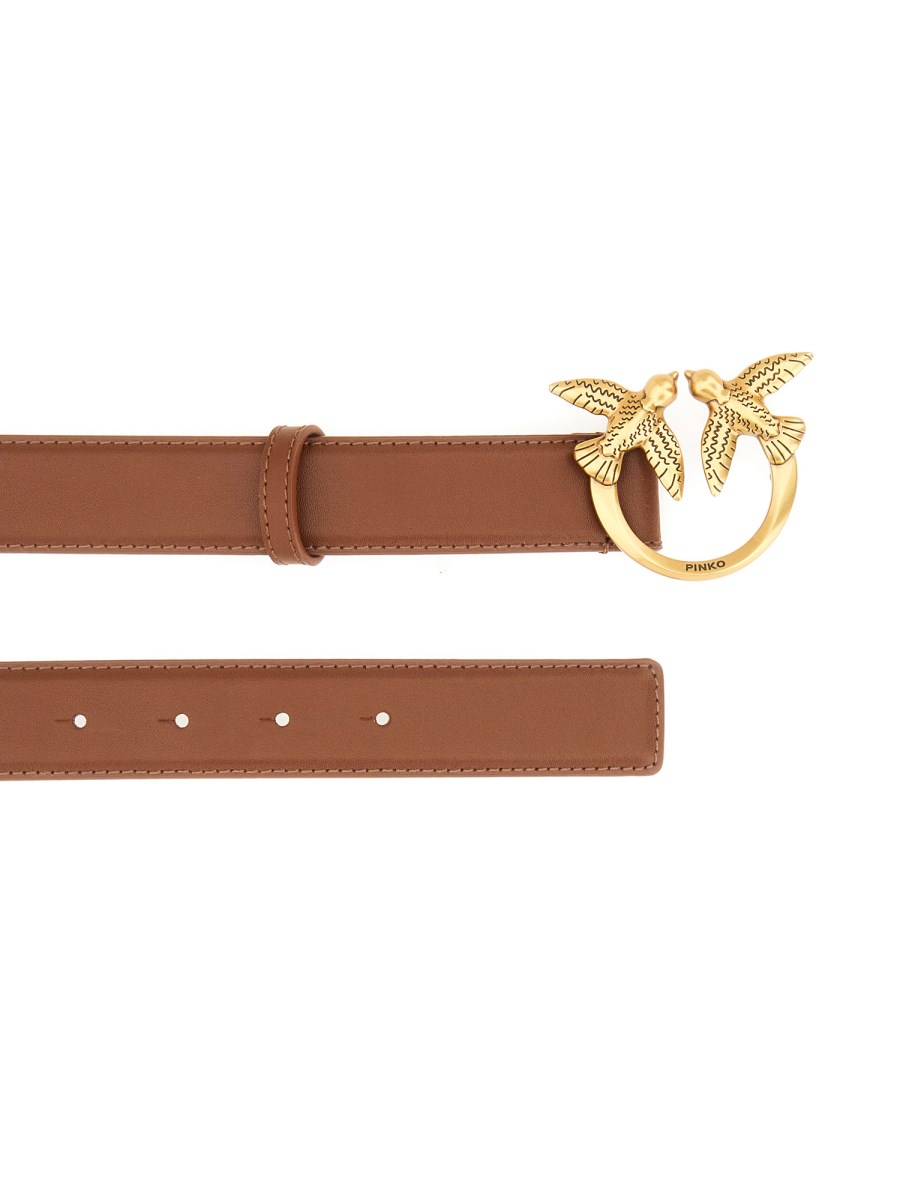 PINKO CINTURA "LOVE BERRY" IN PELLE