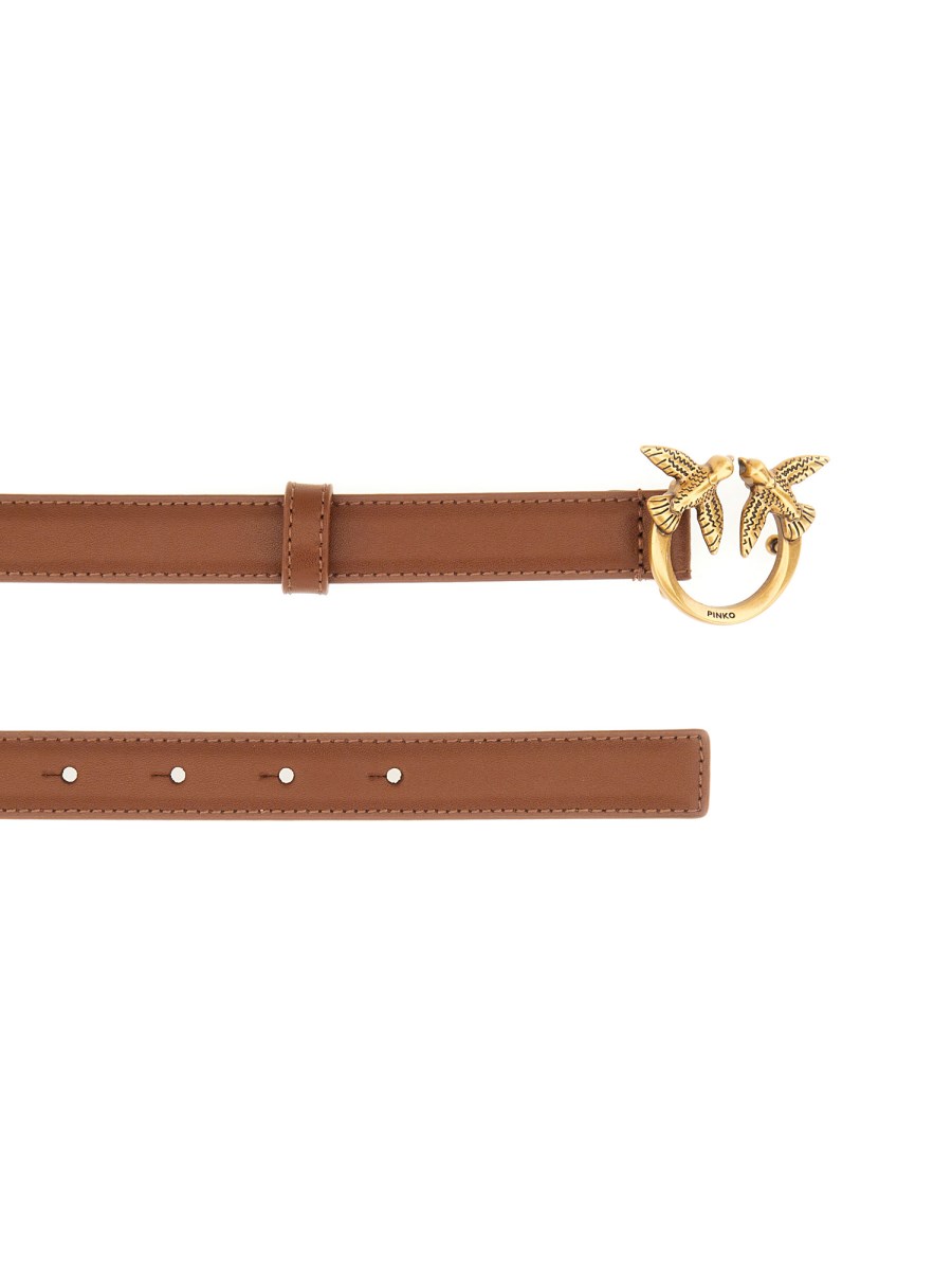 PINKO CINTURA "LOVE BERRY" IN PELLE