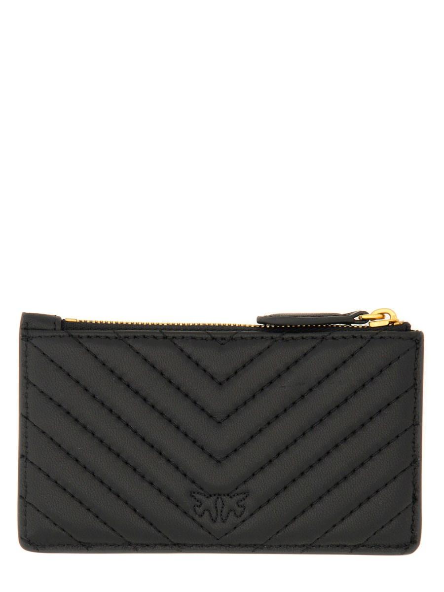 PINKO PORTACARTE IN PELLE