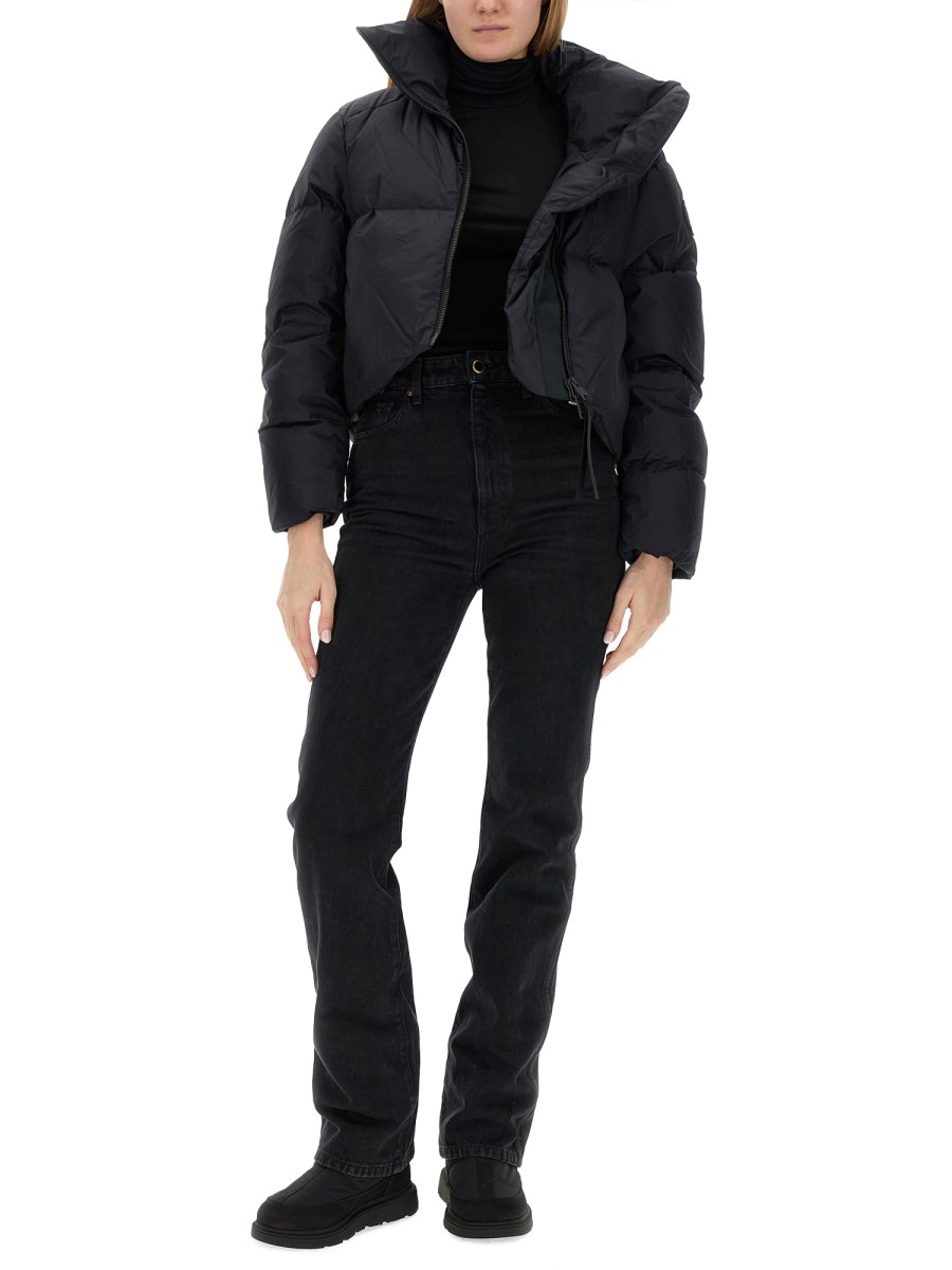 CANADA GOOSE PIUMINO CROPPED "GARNET" IN TESSUTO TECNICO