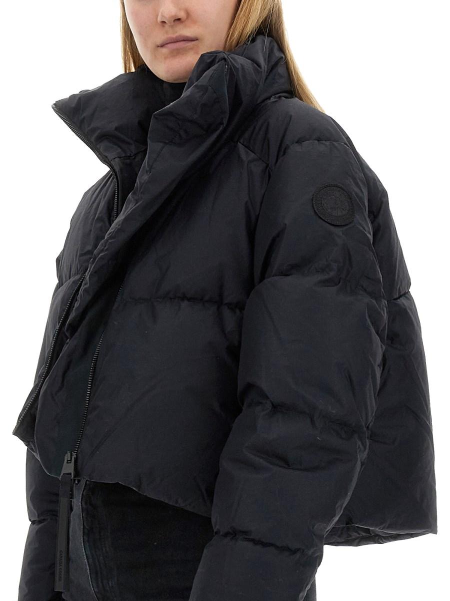 CANADA GOOSE PIUMINO CROPPED "GARNET" IN TESSUTO TECNICO