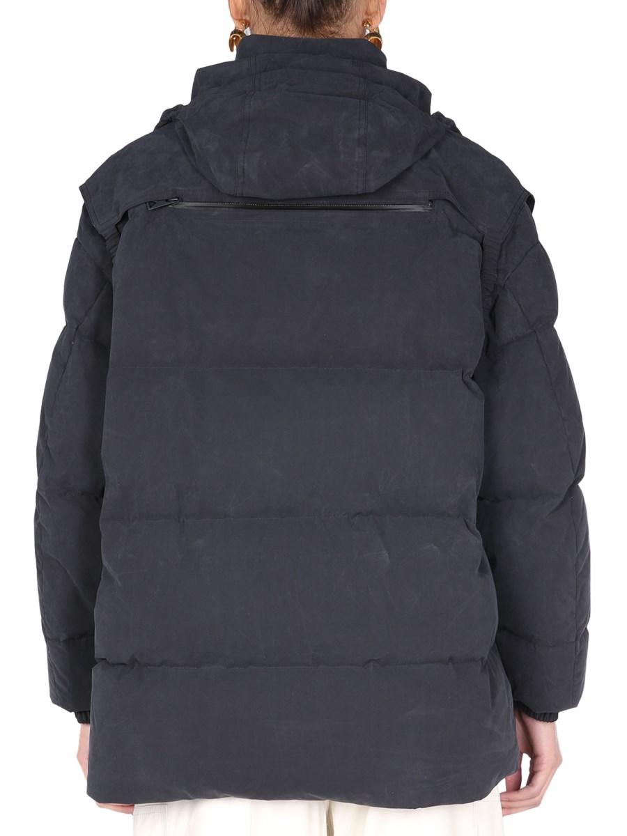 BOTTEGA VENETA PIUMINO IN POPELINE SATINATA CON CAPPUCCIO