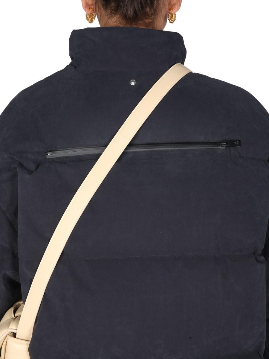 BOTTEGA VENETA PIUMINO IN POPELINE SATINATA CON CAPPUCCIO