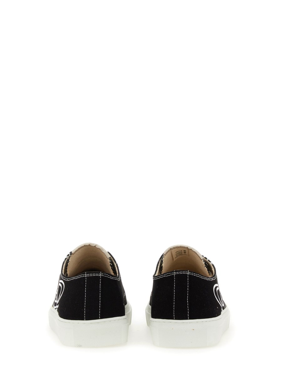 VIVIENNE WESTWOOD PLIMSOLL LOW TOP 2.0 IN CANVAS CON STAMPA "ORB"