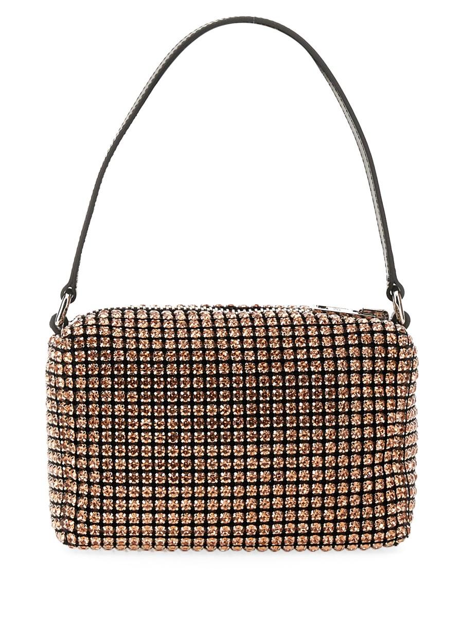 ALEXANDER WANG POCHETTE HEIRESS MEDIUM IN RETE CON STRASS