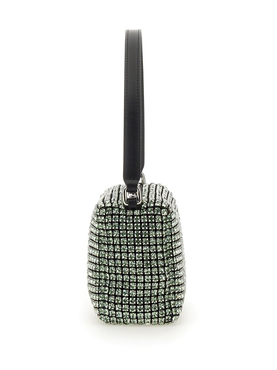 ALEXANDER WANG POCHETTE HEIRESS MEDIUM IN RETE CON STRASS