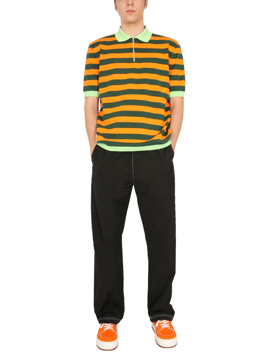 SUNNEI X ELEONORA BONUCCI POLO IN MAGLIA DI COTONE CON PATCH LOGO