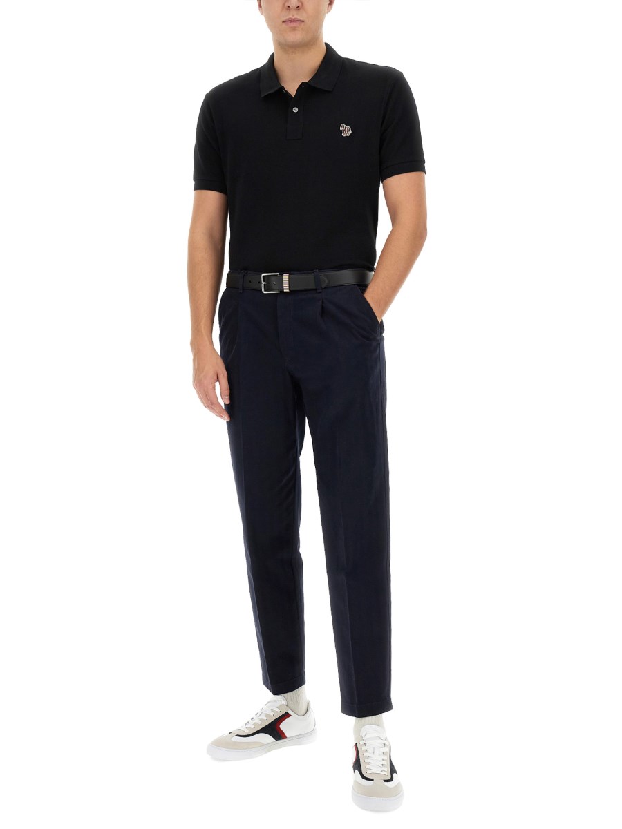 PS BY PAUL SMITH POLO IN PIQUÉ DI COTONE CON PATCH LOGO