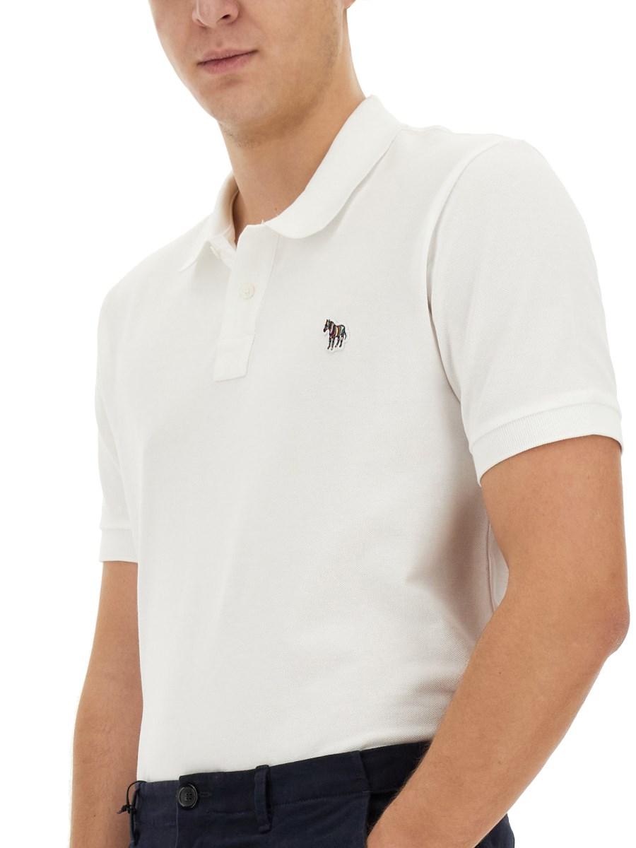 PS BY PAUL SMITH POLO IN PIQUÉ DI COTONE CON PATCH LOGO