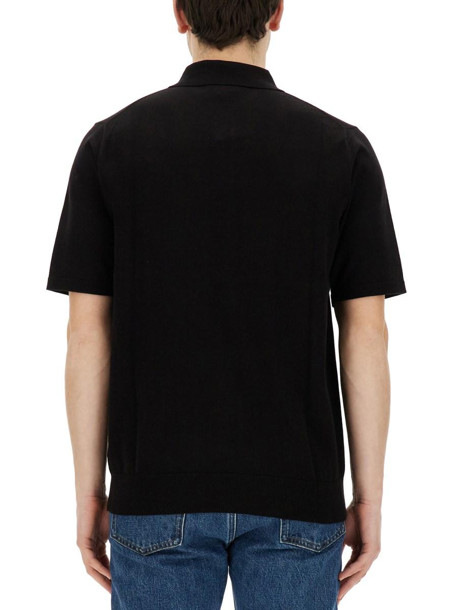 PS BY PAUL SMITH POLO IN PIQUÉ DI COTONE CON PATCH ZEBRA