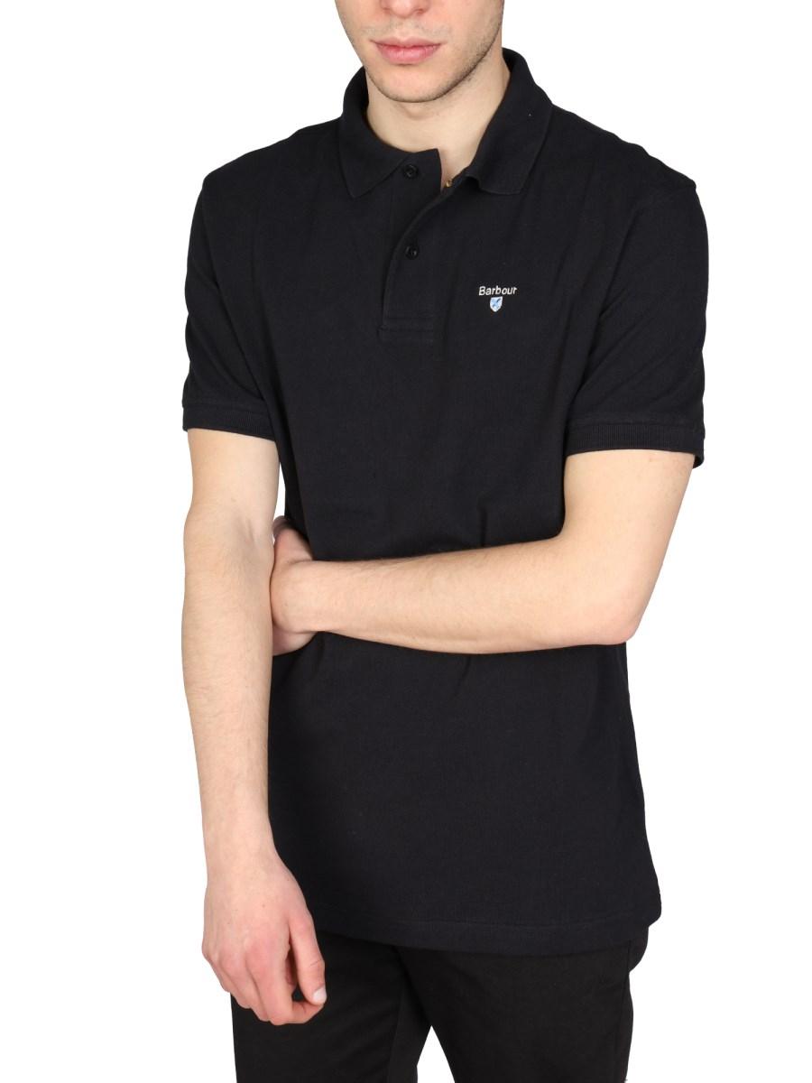 BARBOUR POLO REGULAR FIT IN COTONE CON LOGO RICAMATO