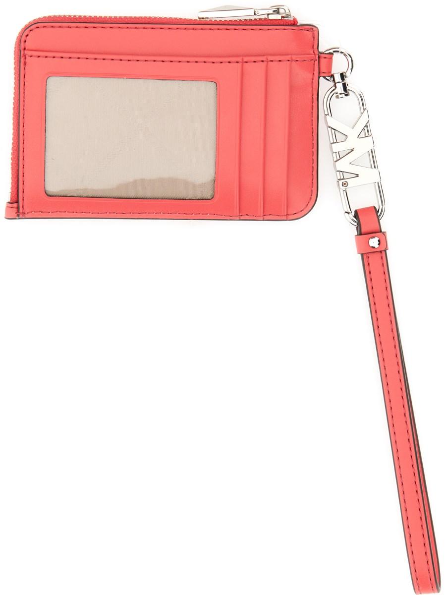 MICHAEL BY MICHAEL KORS PORTA CARTE DI CREDITO IN PELLE STAMPA COCCODRILLO