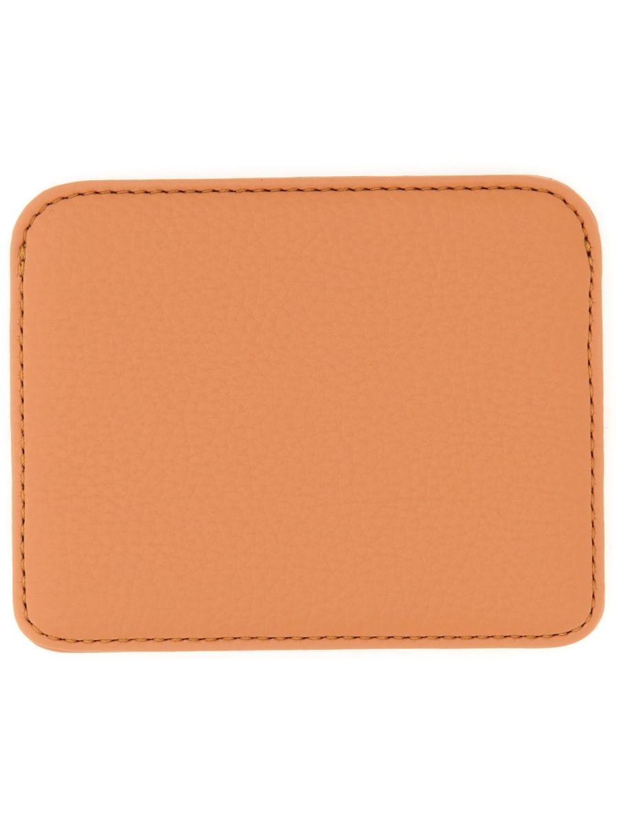 VIVIENNE WESTWOOD PORTACARTE A MEZZA LUNA CON LOGO "ORB"