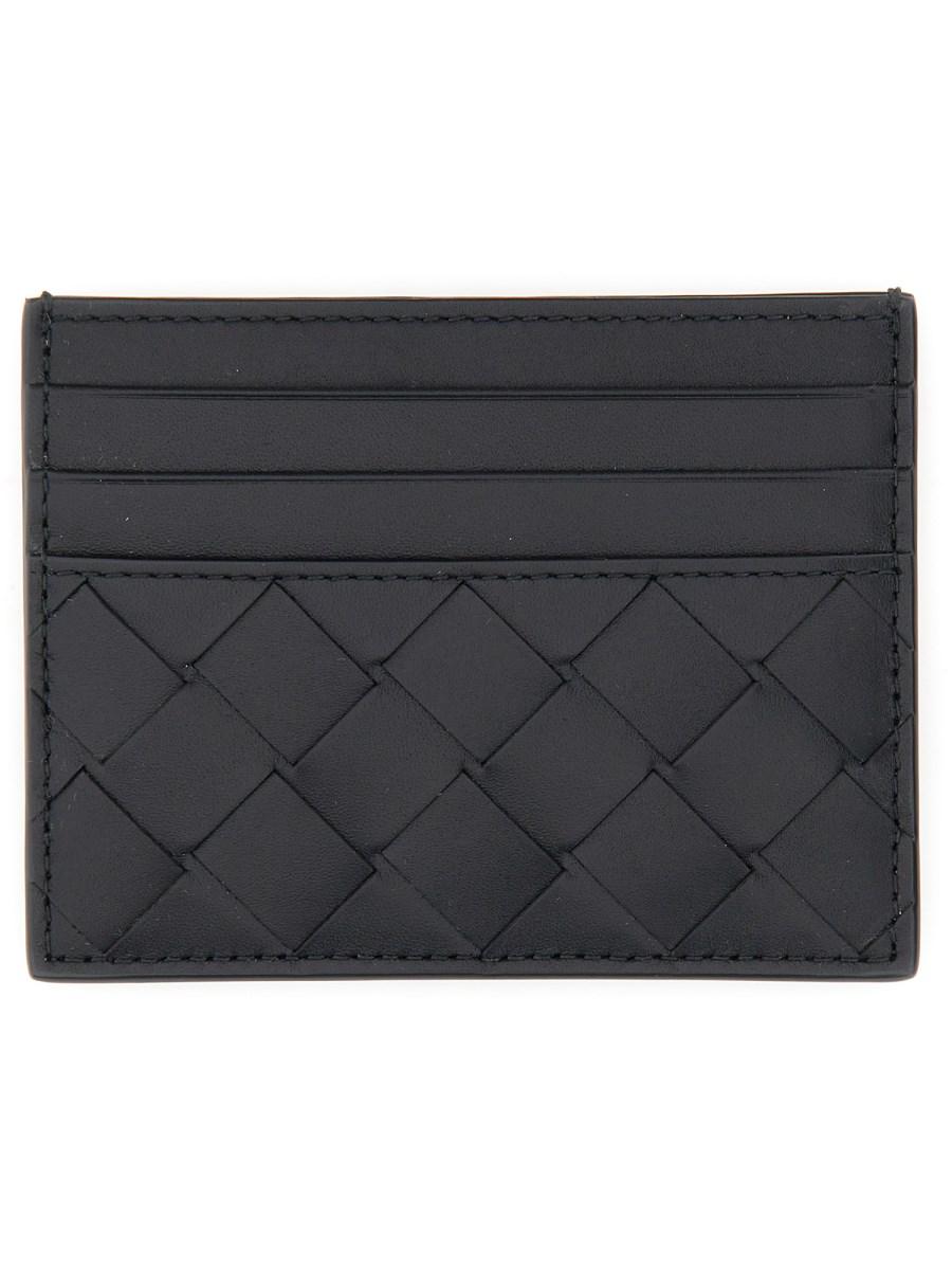 BOTTEGA VENETA PORTACARTE DI CREDITO IN PELLE CON MOTIVO INTRECCIATO