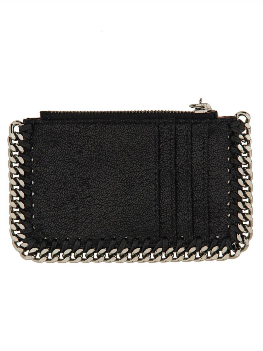 STELLA McCARTNEY PORTACARTE "FALABELLA" IN SHAGGY DEER