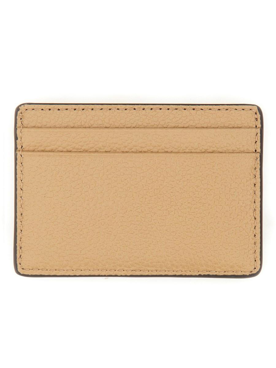 MICHAEL BY MICHAEL KORS PORTACARTE IN PELLE CON LOGO IN METALLO