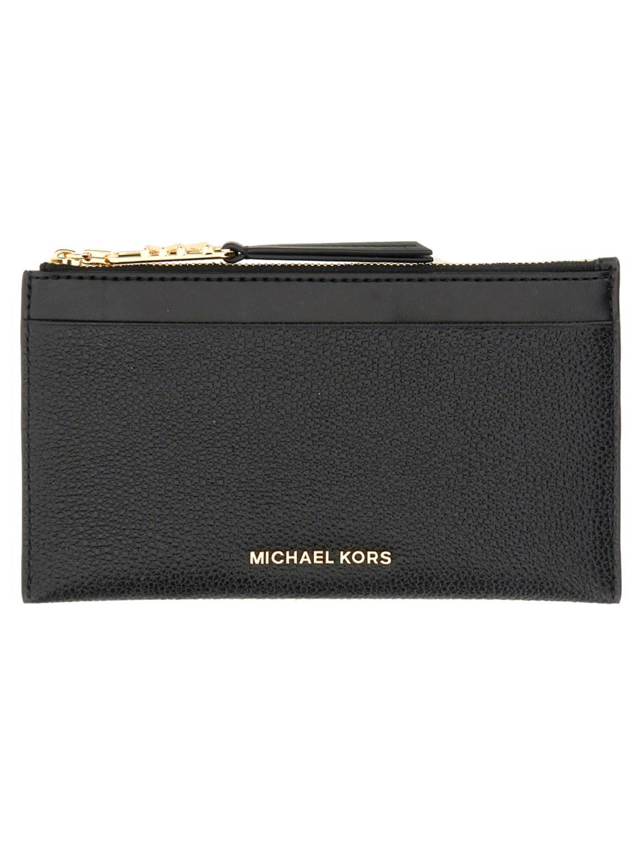 MICHAEL BY MICHAEL KORS PORTACARTE IN PELLE CON ZIP