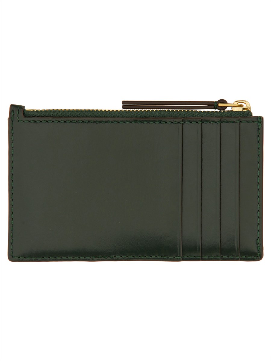 TORY BURCH PORTACARTE "KIRA" IN PELLE TRAPUNTATA A DIAMANTE CON ZIP