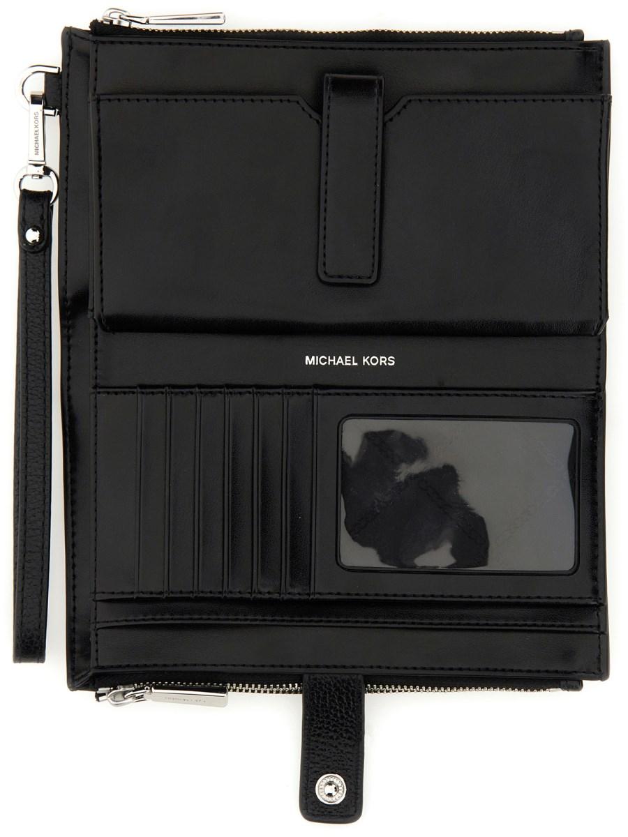 MICHAEL BY MICHAEL KORS PORTAFOGLIO "ADELE" IN PELLE MARTELLATA