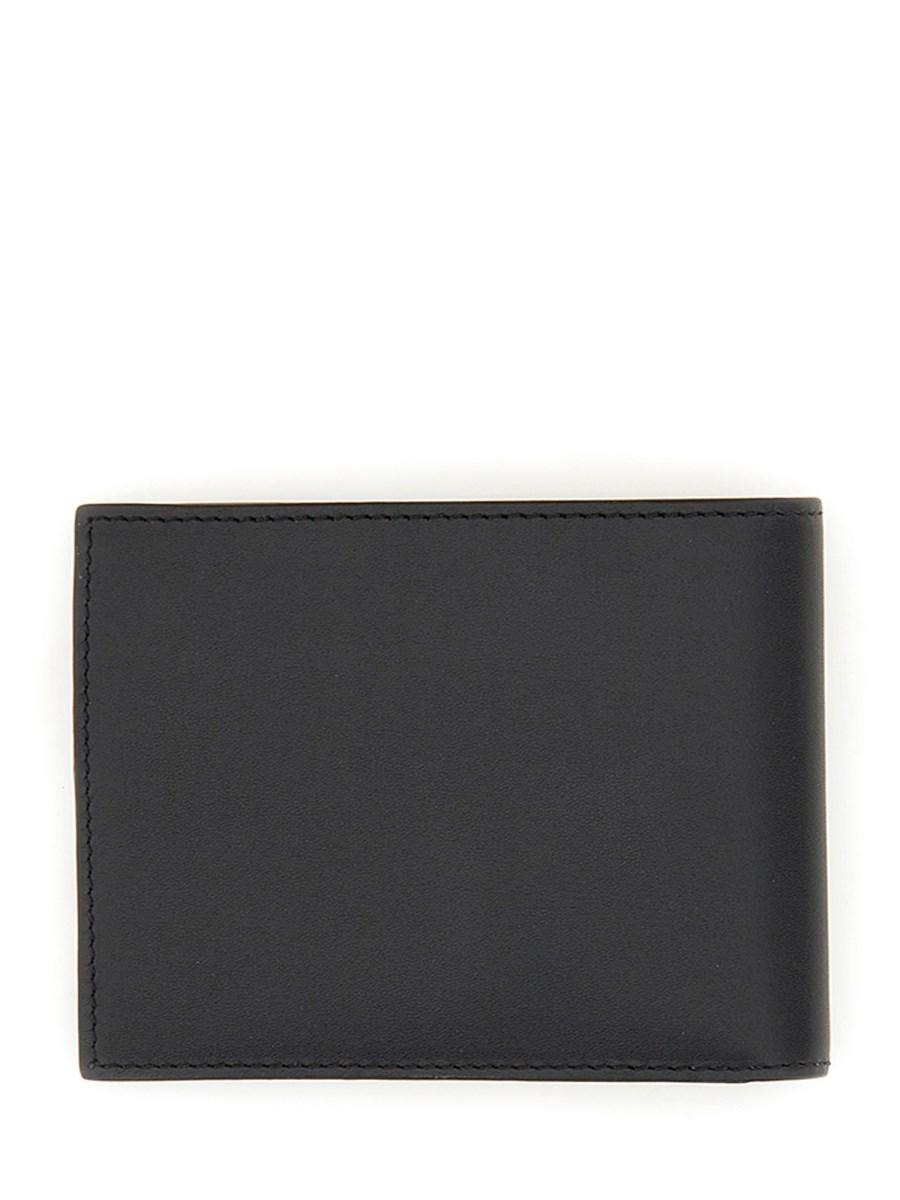 PAUL SMITH PORTAFOGLIO BI-FOLD IN PELLE CON INTERNO SIGNATURE STRIPE