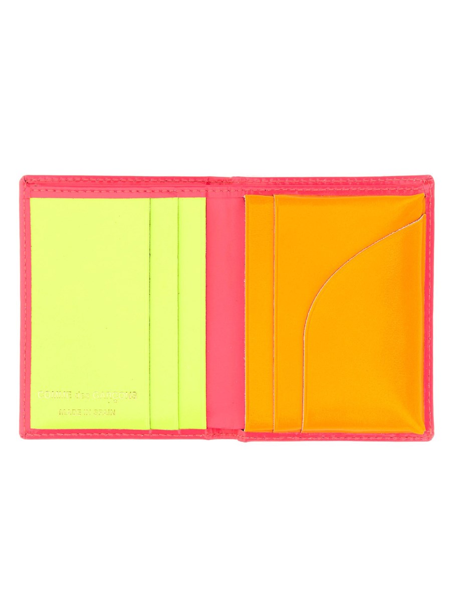 COMME DES GARCONS WALLET PORTAFOGLIO BIFOLD IN PELLE